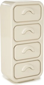 Retro Ladekast Beige - 50x32x108cm.