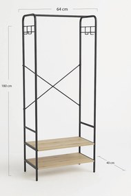 Kast met Planken Lazu 64x40x180cm