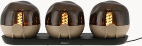 In- & outdoor draagbare LED tafellampen Cosisfera, dimbaar, 4-delig