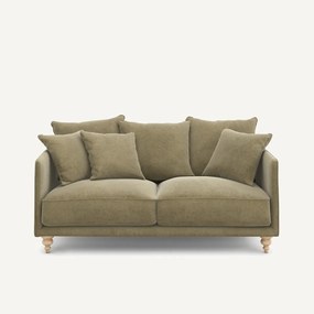 3-zits compacte zetel van linnen fluweel, LAZARE