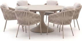 + 15% kassakorting | Diningset SUNS | 6 personen | Tuinset sintered stone | 7-delig | Kees Smit Tuinmeubelen
