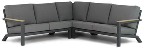 Hoek loungeset 5 personen Aluminium/teak Grijs  4 Seasons Outdoor Capitol