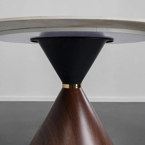 Kare Design Cono Ronde Eettafel Marmerlook 120 - 120 X 120cm.