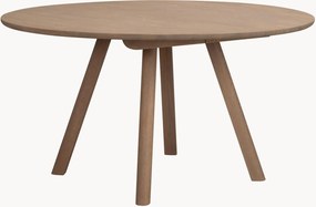 Ronde eettafel Clapperton van eikenhout, Ø 140 cm