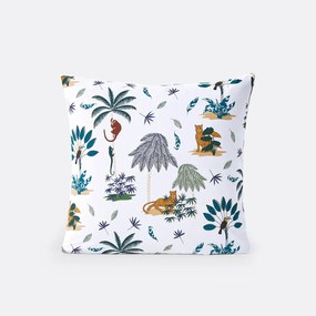 Kussensloop in biologisch katoen, Petite Jungle