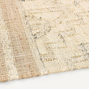 Vloerkleed voor in de hall, in jute, handgeweven, Jelena