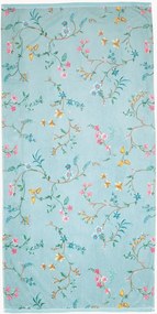 Fluweel & terry badhanddoek Les Fleurs