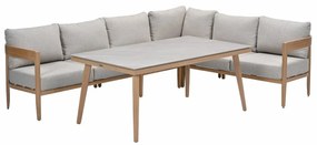 Garden Impressions San Mauro lounge dining set 5-delig - napoli sand
