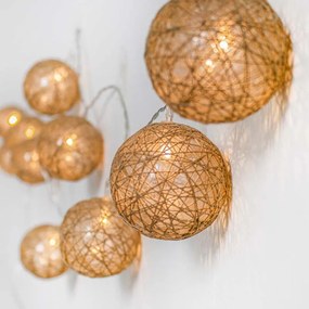 Kerst buiten lichtsnoer 3,3m incl. LED 10-lichts - Pallina Draadlamp IP44 Buitenverlichting