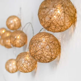 Kerst buiten lichtsnoer 3,3m incl. LED 10-lichts - Pallina Draadlamp IP44 Buitenverlichting