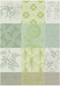 Katoenen theedoeken Mille in jacquardweving, 4-delig