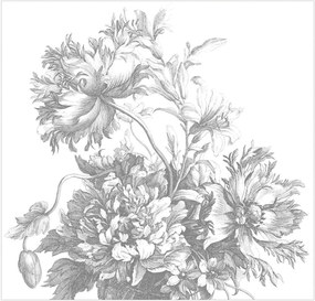 Behang Engraved Flowers