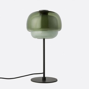 Tafellamp van gekleurd glas, KINOKO