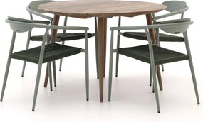 Diningset Manifesto | 4 personen teakhout | Tuinset stapelbaar | 5-delig | Kees Smit Tuinmeubelen