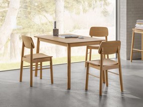 ZARION Natuurlijk Eiken - HOUTEN STOEL VOOR KEUKEN, WOONKAMER, RESTAURANT