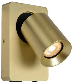 Lucide Nigel wandlamp 1x 5W goud mat