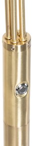 Design vloerlamp messing incl. LED 5-lichts - Sixties Trento