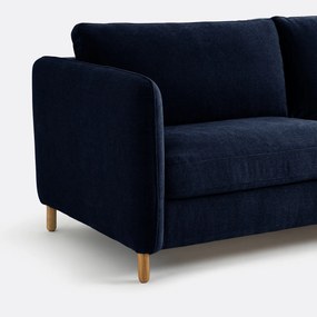 4-zits bedbank Loméo van gevlekt polyester