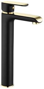Wastafelkraan Rea Bloom Black/Gold High