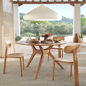 3-poot stoel, massief eiken, MARAIS, ontwerp Emmanuel Gallina