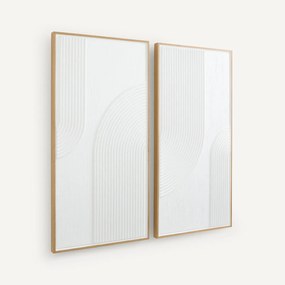 Set van 2 getextureerde muurdecoratie, Flavior