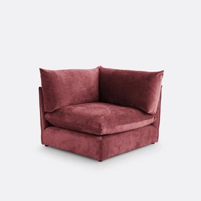 Modulaire hoekzetel, in structuurfluweel, Malo