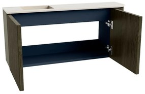 Mondiaz Joya DLux 90cm toiletmeubel ronding rechts shadow met wastafel faye links zonder kraangat meli