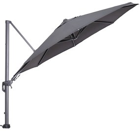 Garden Impressions Hawaii zweefparasol Ø350 cm - frame carbon black - doek donker grijs