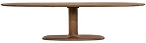 Eleonora Coco Bruine Ovale Eettafel 300cm - 300 X 110cm.