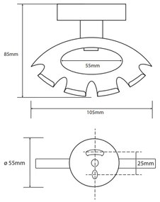 Sapho X-Round tandenborstelhouder chroom