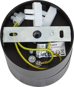 Moderne opbouwspot zwart met brons GU10 50mm kantelbaar - Echo