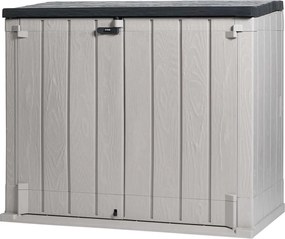 Toomax Stora Way Plus XL Tuinberging - 1270L - Taupe Grijs/Donker Antraciet - Binnenmaat 125 x 66,9 x 109 cm - Buitenmaat 145 x 124,5 x 85 cm