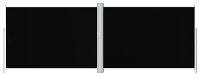 vidaXL Tuinscherm uittrekbaar 220x600 cm zwart