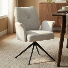 Grijsbeige Stoel Met Armleuningen