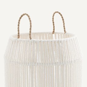 Ronde handgeweven katoenen mand, hoog model, FOLO