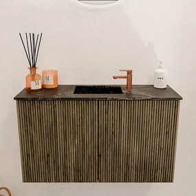 Mondiaz Joya DLux 70cm toiletmeubel dusk met wastafel faye midden 1 kraangat lava