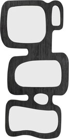 Kare Design Art Shapes Grote Spiegel Organisch Zwart Hout - 89x199cm