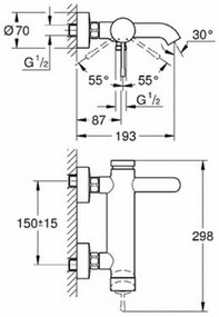 Grohe Essence New badmengkraan Supersteel