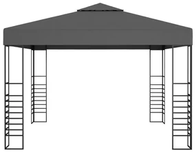 vidaXL Tuinpaviljoen 3x3 m antraciet