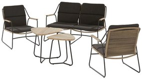 4 Seasons Outdoor | Scandic loungeset  Loungeset    antraciet weerbestendig