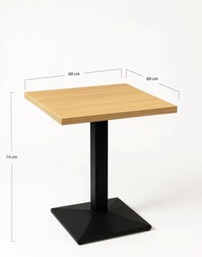 Kuat Zwart 60 cm tafel