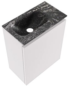 Mondiaz Ture DLux toiletmeubel 40cm cale met wastafel lava links met kraangat