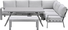 Garden Impressions Camilo lounge dining set 6-delig rechts - taupe