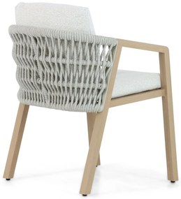 Tuinstoel Aluminium/rope Taupe-naturel-bruin Santika Indah
