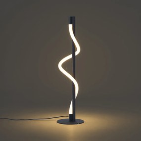 Moderne tafellamp zwart incl. LED 3-staps dimbaar - Twirl