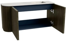 Mondiaz Joya DLux 80cm toiletmeubel ronding links shadow met wastafel faye rechts zonder kraangat opalo