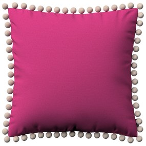Dekoria Kussenhoes Wera met pompons, roze 45 x 45 cm