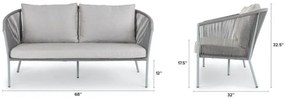 The Outsider Loungebank - Reims - Stone Grey - The Outsider