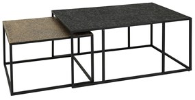 Metallic Salontafelset Rechthoekig - 90 X 60cm.