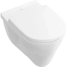 Villeroy & Boch O.novo wandcloset - 56cm - met spoelrand - vlakspoel - ceramic+ - zonder zitting - glans wit 566210r1